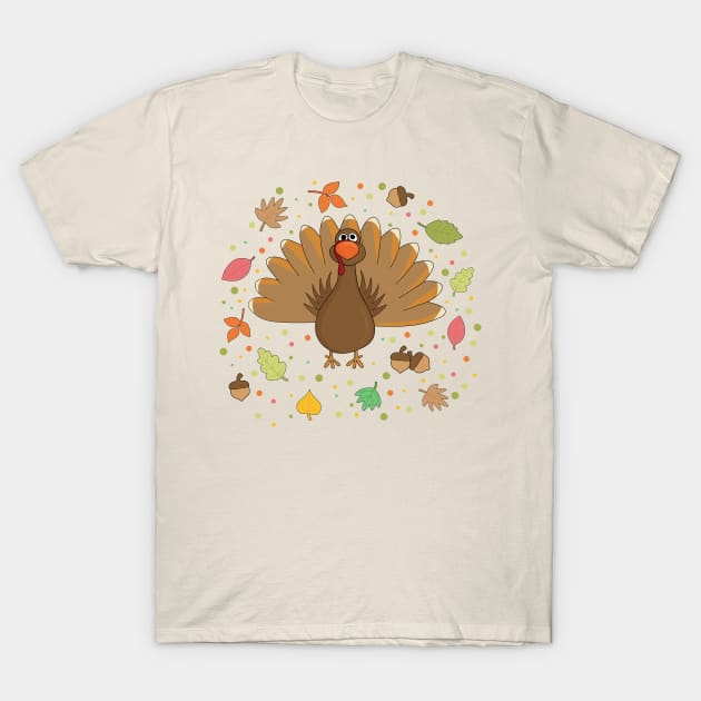 Thanksgiving Turkey T-Shirt by valentinahramov